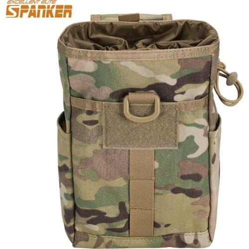 EXCELLENT ELITE SPANKER Tactical Folding Recycling Bag Garbage Bags Outdoor CS Equipment Storage Bag Folding Debris Pouch