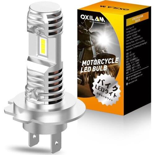 OXILAM H7 Led HeadLamp Motorcycle LED Headlight Canbus Error Free Bulb Autobike Waterproof Autocycle Lamp Scooter Light 16000Lm