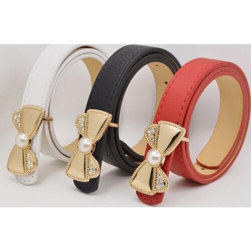 2019 new Childrens belt Fashion Leisure Designer Childrens Belt Of Boys And Girls Cowboy Belts jeans Pure color waist belt