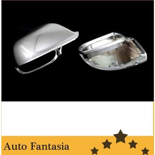 S line style silver matt chrome side mirror cap replacement for Audi q5 -Free Shipping