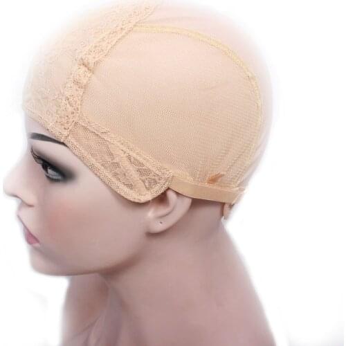 Blonde Wig cap for making wigs with adjustable strap on the back weaving cap glueless wig caps good quality Hair Net
