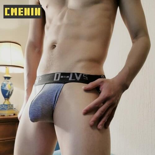 Ins Style Cotton Fashion Gay Men Sexy Underwear Thong Men Jockstrap LOGO Men Lingerie Mens Thongs And G strings Gift OR502
