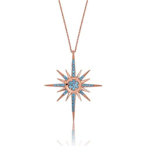 Tevuli 925 Sterling Silver Pole Star Lady 'S Necklace