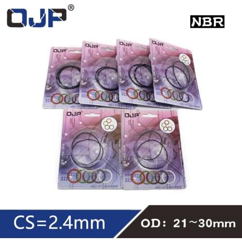 O-ring Waterproof NBR seal O ring Boxed nitrile rubber Gask thickness CS 2.4mm OD21/22/23/24/25/26/27/28/29/30mm