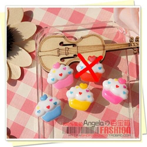 Jewelry Materials For Hair Decoration Really So Kawaii 40pcs Mixed 18mm Flat Back Reisn Cabochon Icecream