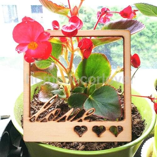 10pcs LOVE Wood Photo Frame Wooden Craft Shapes Craft supplies Cutout DIY
