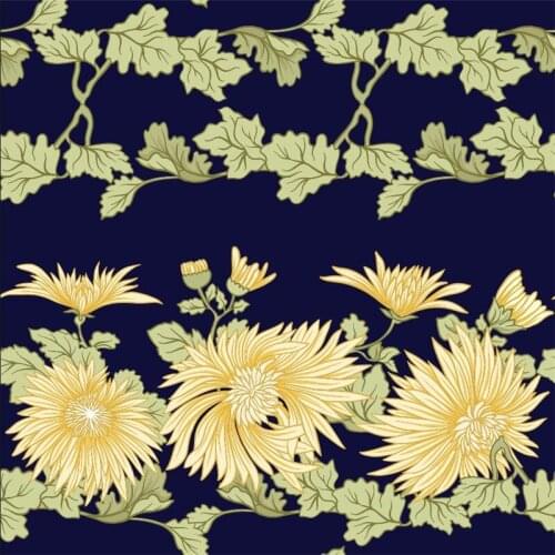 100% polyester stretch fabric dress high-end flower 3D chrysanthemum printed fabric diy clothing shirt bikini swimsuit fabric O