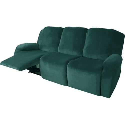3 Seater Recliner Sofa Cover Elastic Velvet Massage Couch Slipcovers Spandex Relax Lounger Armchair Cover Deck Chair Covers