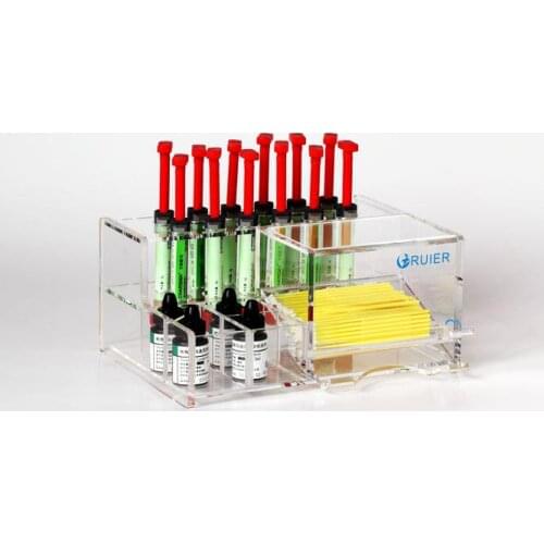 1Pc Dental Acrylic Organizer Holder for resins adhesives brush empty instrument C001