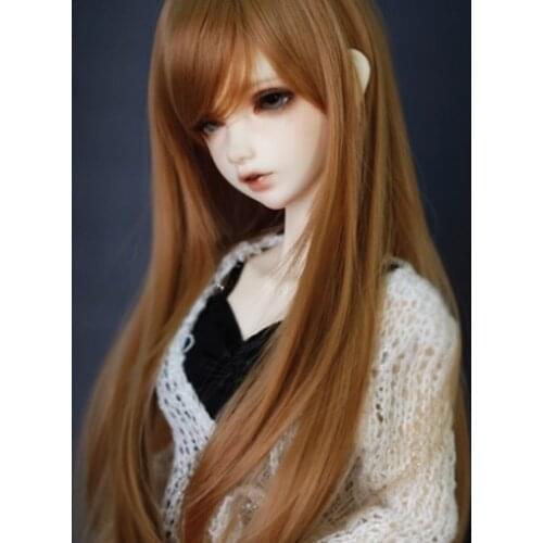 Doll accessories 1/3 Bjd wig doll hair wig long curly soft big waves gentle woman girl female wool - GA67
