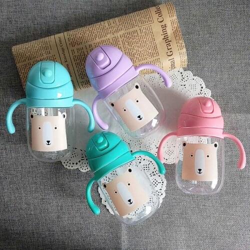 260/360ML Imported Childrens Sups Baby Leakproof Lid Handle Portable Straw Cup Baby Learn to Drink a Cup of Genuine