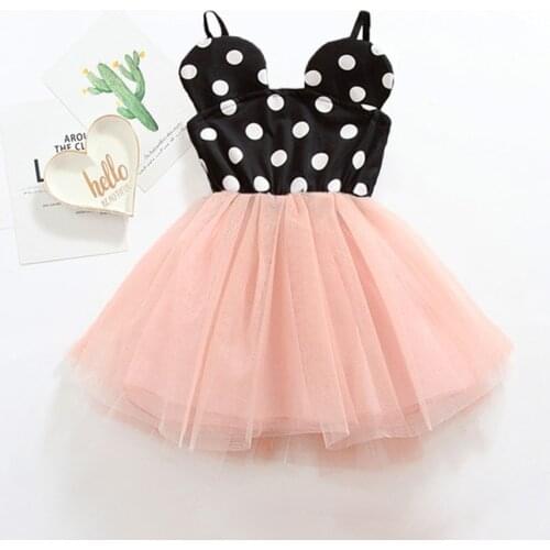 Little kids Cute Mouse Costume for Baby Girls Tutu Dress Dot Clothing Christmas Birthday Party Tulle Dress Princess Fancy