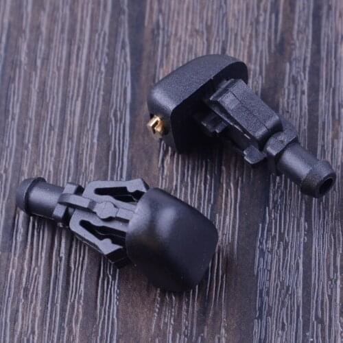 DWCX 2pcs Expedition Front Winshield Washer Fluid Spray Jet Nozzle Fit For Ford F-150 Flex Crown Victoria