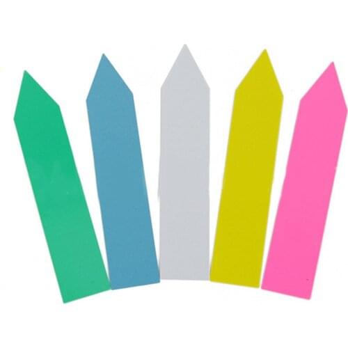 100pcs Plastic Plant Tag Gardening Label Arrow-type Seed Labels Pot Marker Nursery Garden Stake Tags Classification Tools 10x2cm