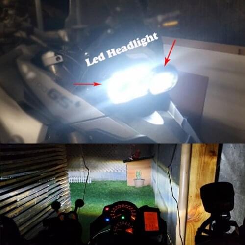 Motorcycles Complete LED Projector Headlight Assembly For BMW F800GS F800R F700GS F650GS Motorcycle Lights Headlight