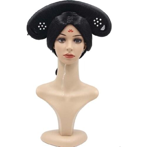 Halloween queen cosplay accessories vinage empress hair products qing dynasty princess hair funny party performance head wear
