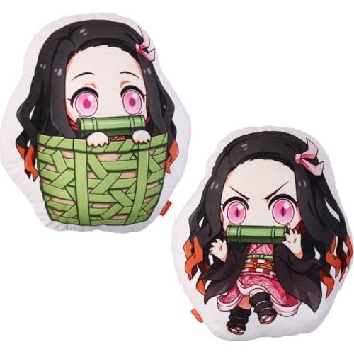 Anime Demon Slayer Blade Kamado Tanjirou Nezuko Zenitsu Inosuke Giyuu Shinobu Kyoujurou Plush Pillow Doll Sofa Cushion