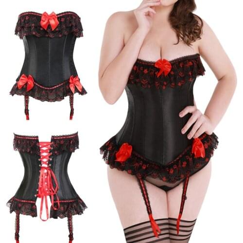 Corsets Gothic Bustier Sexy Burlesque Corsetlet Waist Trainer Steampunk Tops Tummy Control Slimming Sheath Body Shpaer Slim Vest