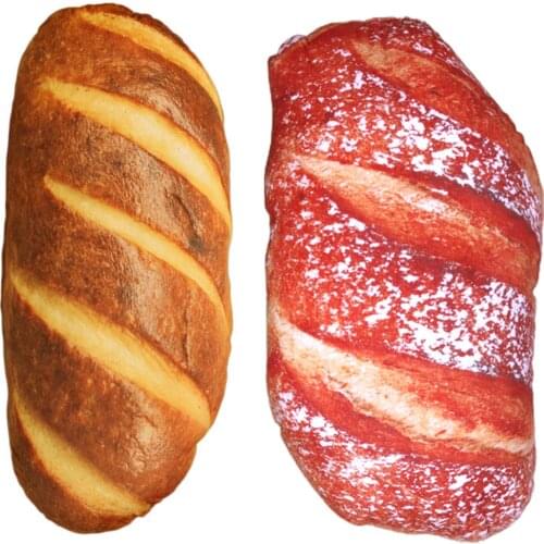 Creative 3D Simulation Bread Prank Toy Pillows Soft PP Cotton Sofa Pillow Chair Cushion Pillows Prank Trick Toys Home Decor