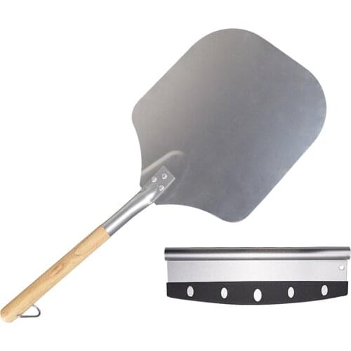 Wooden Handle Pizza Peel Pizza Spatula Cake Lifter Shovel Paddle for Kitchen