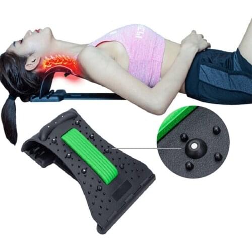 Neck and Back Massager Stretcher Equipment Support Stretch Fitness Relief Lumbar Spine Pain Stretcher Massage Tool Massageador