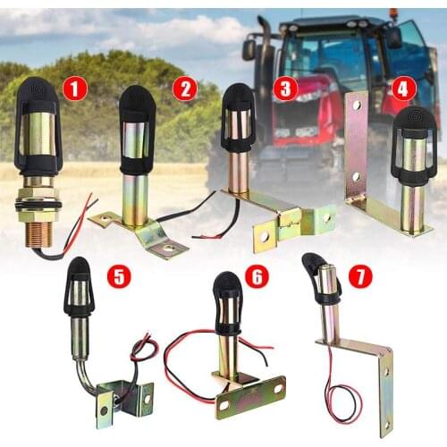 Metal Rotating Flashing Beacon Mount Warning Light Bracket Flexible Stem DIN Pole Tractor Mounting Light