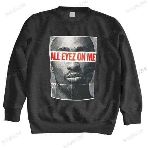 Men autumn sweatshirt black hoody HOT deals Mens 2pac Amaru Shakur All Eyez On Me hoodies Tupac warm brand hoodie drop shipping
