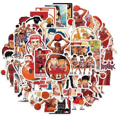 25/50PCS Slam Dunk Classic Japanese Comic Stickers Waterproof PVC Decal for Laptop Helmet Bicycle Luggage Phone Case