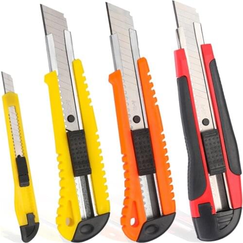 Nonvor Retractable Utility Knife Art Utility Knife Metal Blade Self-Locking Design Angle With Fracture Cutter Stationery Knife