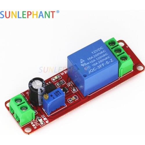 NE555 Timer Switch Adjustable Module Time delay relay Module DC 12V Delay relay shield 0~10S