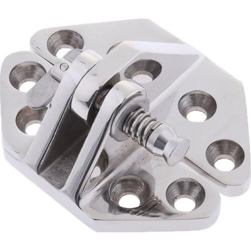 316 Stainless Steel Hatch Hinge with Removable Pin Boat Hardware 72 x 55mm