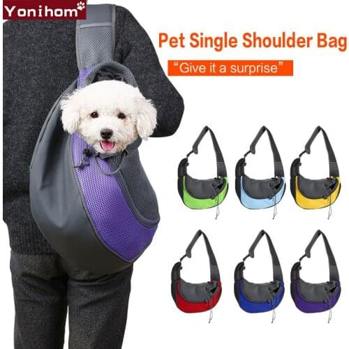 Backpack Carrier for Dogs Chihuahua Handbags Puppy Dogs Bag Carrying Pet Single Shoulder Bag Breathable Mesh Pet Carrier Dog Cat