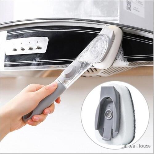Dishwashing Detergent Pot Brush For Long Handle Pot Washing Brush Artifact Non-stick Oil Kitchen Cleaning Brush Dishwash Brush