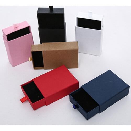 DIY Jewelry Box Mutli size paper gifts boxes solid color Necklace Box cute Package Bracelet Fashion Classic Jewelry Accessories