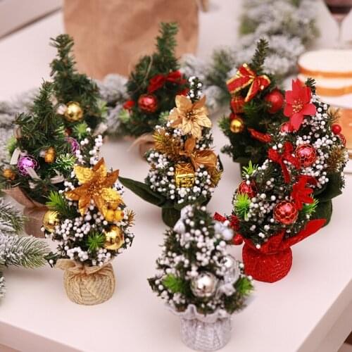 1PCS Christmas Tree for Decoration Mini Trees Non-woven Fabric Home Decor Christmas Decoration Kids Gifts