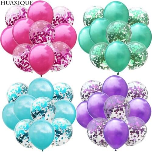 10pcs 12inch Mixed Confetti Latex Balloons Wedding Christmas Decor Baby ShowerHappy Birthday Party Decor Air Balloons Globos