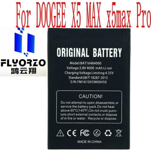 High Quality 4000mAh BAT16484000 Battery For DOOGEE X5 MAX x5max Pro Cell Phone