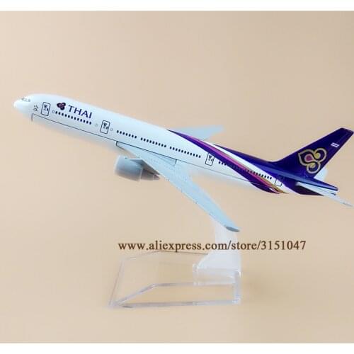 16cm Air Thailand Thai B777 Boeing 777 Airways Airlines Metal Alloy Airplane Model Plane Diecast Aircraft