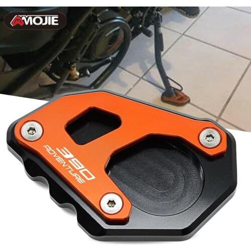 390 ADV Adventure 2020 2021 CNC Motorcycle Side Stand Enlarger Kickstand Enlarge Plate Pad Accessories 390 Adventure Motorbike