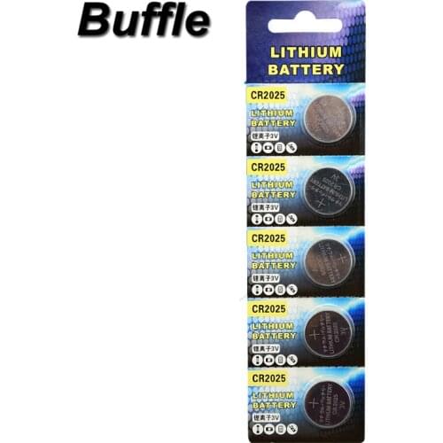 5x Buffle CR2025 3V Alkaline Button Cell Coin Battery BR2025 2025 DL2025 ECR2025 for Car Remote 3D Glasses LED Light Toys
