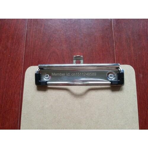 Free Shipping (4pcs/lot) A5 MDF writing clipboard Portrable file clipboard menu clipboard with plain clip office supplies