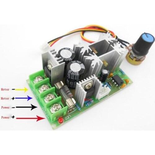 Free Shipping Trustworthy Universal DC10-60V 20A PWM HHO RC DC Motor Speed Control Module Control Switch Controller Hot