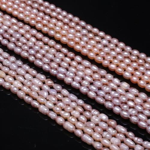 Natural freshwater pearl beads Purple (A / AA / AAA) Measly DIY for making necklaces and bracelets 36CM Sold in packs