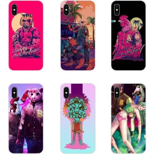 For Apple iPhone X XR XS 11Pro MAX 4S 5S 5C SE 6S 7 8 Plus ipod touch 5 6 Cool Game Hotline Miami Accessories Phone Cases Covers