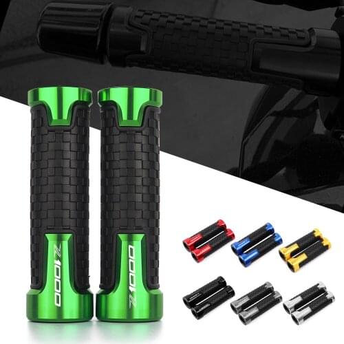 For Kawasaki Z1000 Z1000SX 2005-2016 2017 2018 2019 2020 Motorcycle Hand Grips 7/8" 22mm CNC Aluminum Rubber Gel Handle Grip