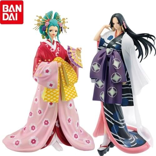 23cm One Piece Genuine Anime Figure kimono Boa Hancock Kozuki Hiyori Pvc Action Figure Cute Girls Collections Model Toys