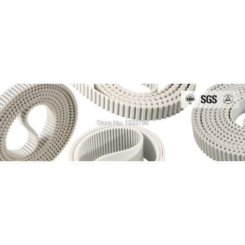 Good value 50mm width T10(10mm pitch) 8000mm length closed loop timing belts with stainless steel wire cord