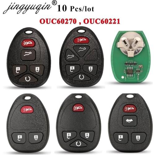 Jingyuqin 10X For GMC Acadia Chevrolet Avalanche For Buick Enclave OUC60270 Terraza Uplande KOBGT04A 315Mhz Keyless Entry Remote