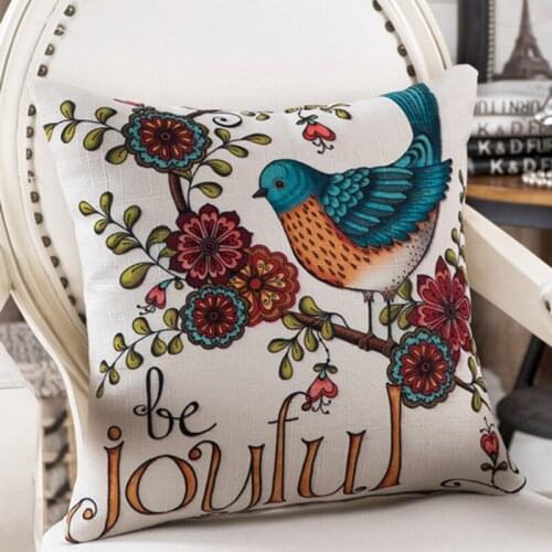 2016 Hot sales national style linen cushion cover/pillow(not including filling) on sofa for home decoration 45*45cm