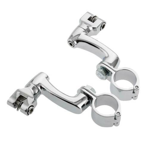 Motorcycle 1 1/4" 32mm Highway Engine Guard Foot Peg Mounts Clamps For Harley